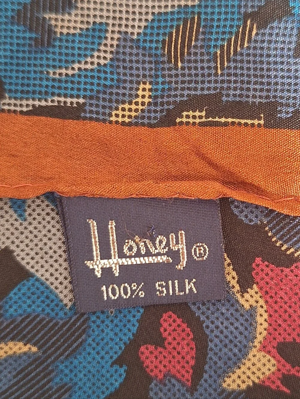 Honey Silk Scarf Floral Multi Color
